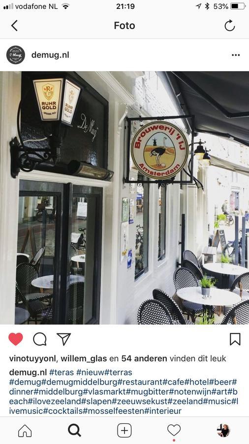 Cafe Restaurant Hotel De Mug Μίντελμπουρχ Εξωτερικό φωτογραφία
